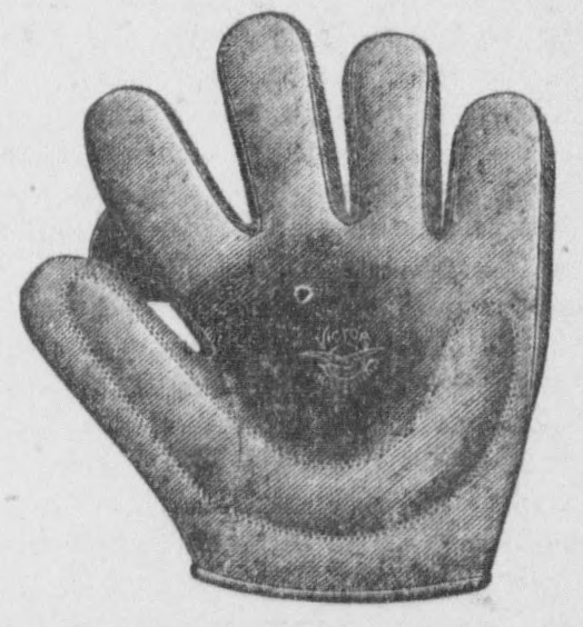 Baseball glove illustration, 1904 by The Tacoma Times via Library of Congress Chronicling America, 1904