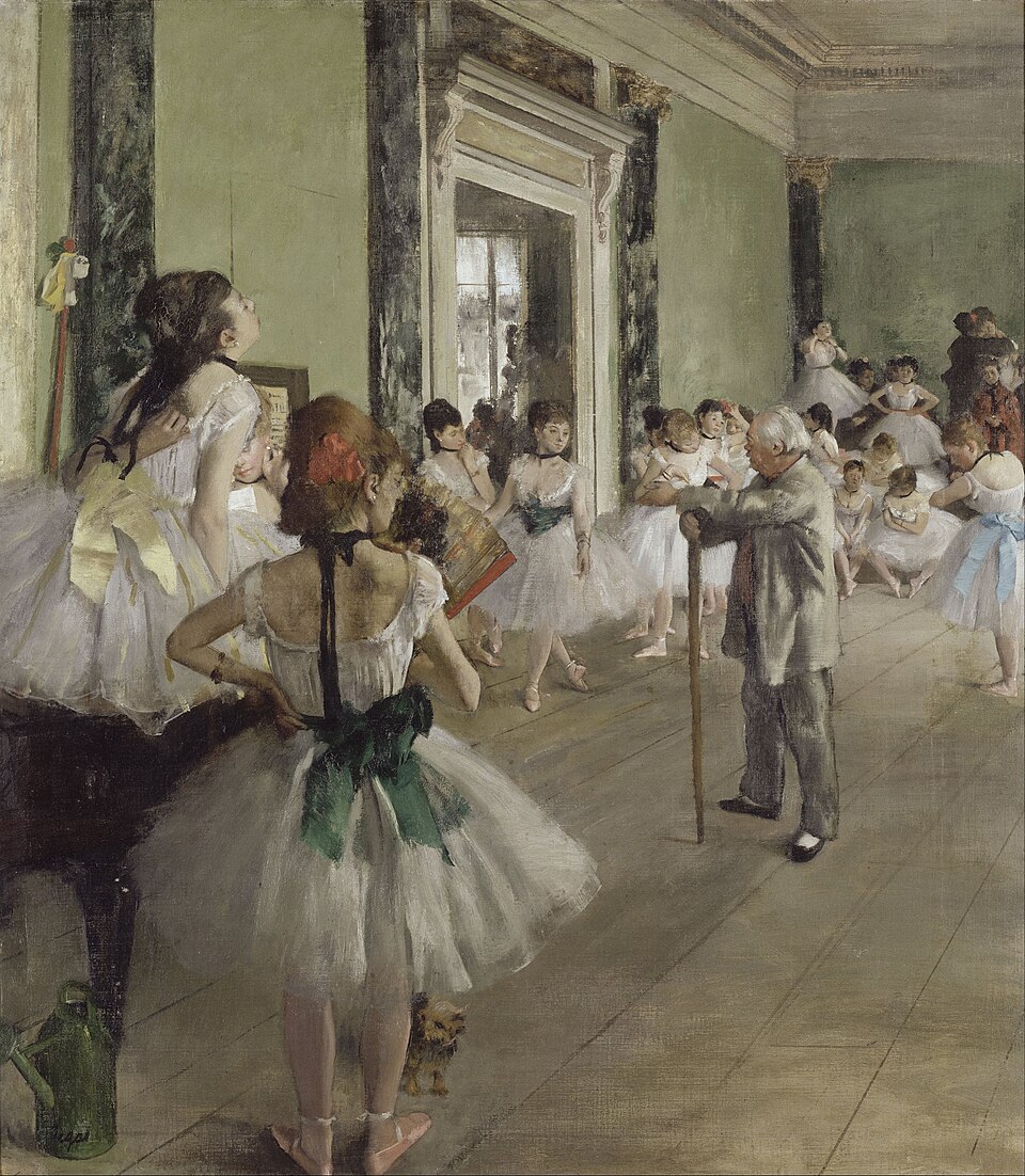 The Ballet Class by Edgar Degas, 1871–74
