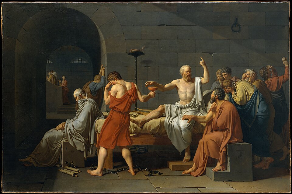 The Death of Socrates by Jacques-Louis David, 1787