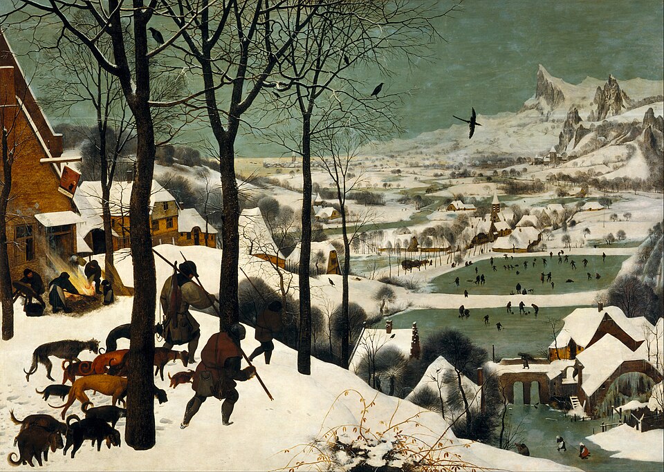 Hunters in the Snow by Pieter Bruegel the Elder, 1565