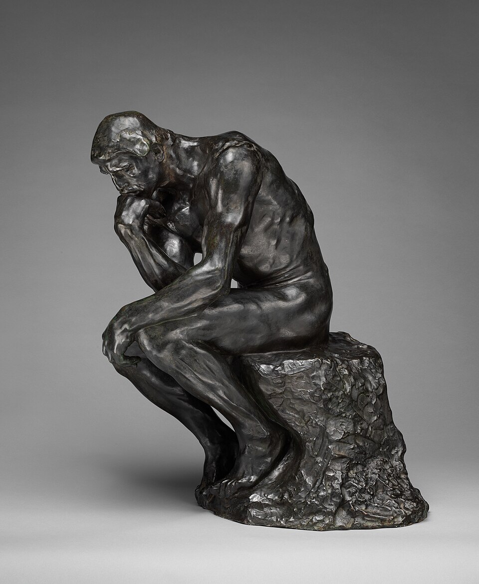 The Thinker (bronze) by Auguste Rodin, cast about 1910