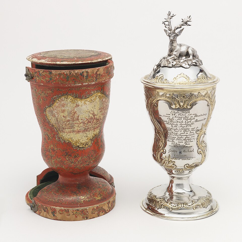 Silver trophy cup with case, 1773-75 by Cooper Hewitt, Smithsonian Design Museum