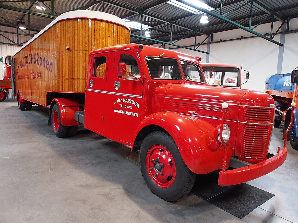 Classic Volvo semi truck by Alf van Beem, 2013