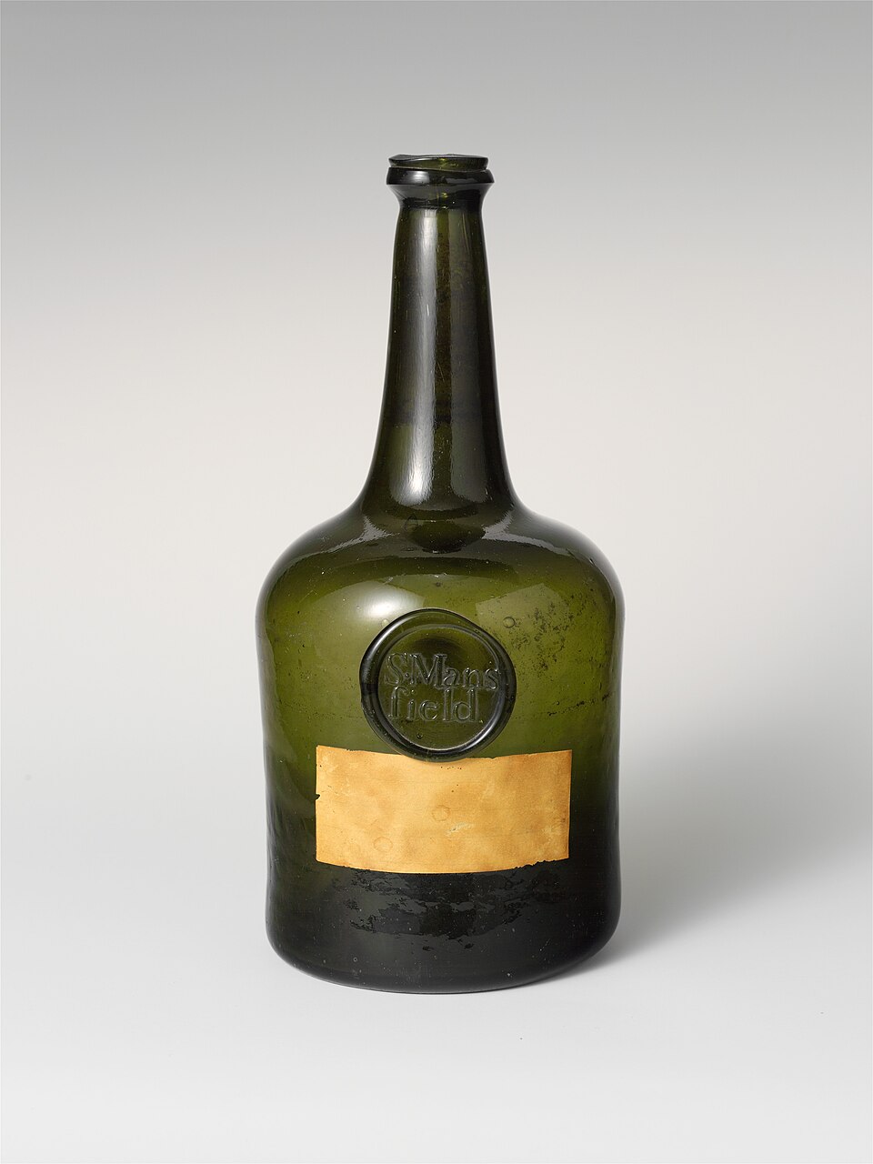 1760s glass wine bottle by The Metropolitan Museum of Art, Open Access