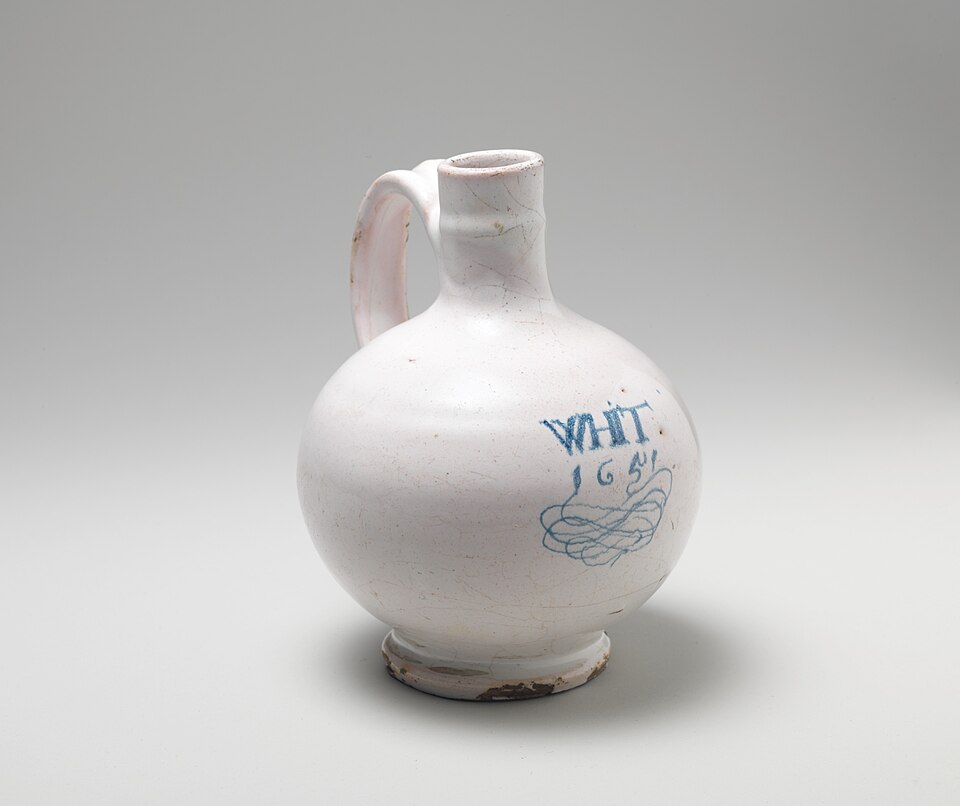 Lambeth delftware wine bottle by The Metropolitan Museum of Art, Open Access